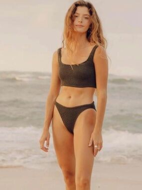 mollusk deep green bikini bottom